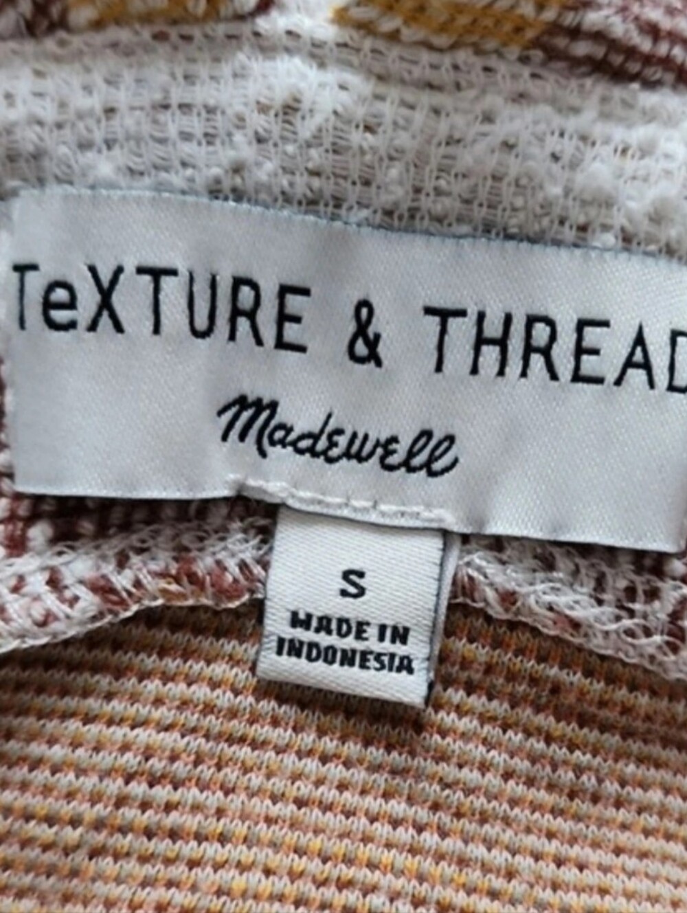 Madewell Texture & Thread Ruffle Tie Front Top Size Small - Picture 5 of 7
